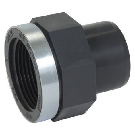 Réduction mixte taraudée 2" PVC anthracite D.50/63 mm NICOLL RTR63