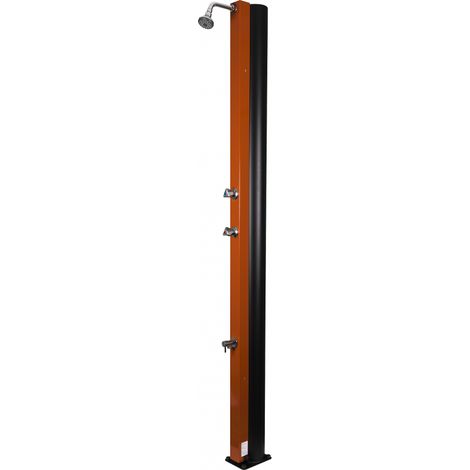 Douche de piscine solaire Orange avec rince pieds 30L (1/5)