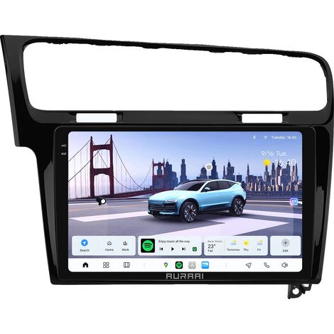 Pantalla inteligente para coche, navegación GPS, conectividad Bluetooth, 10,1 pulgadas (Negro) (1/2)