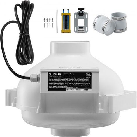Kit Ventilateur d'Atténuation de Radon - 98-89 mm Ventilateur de (1/5)