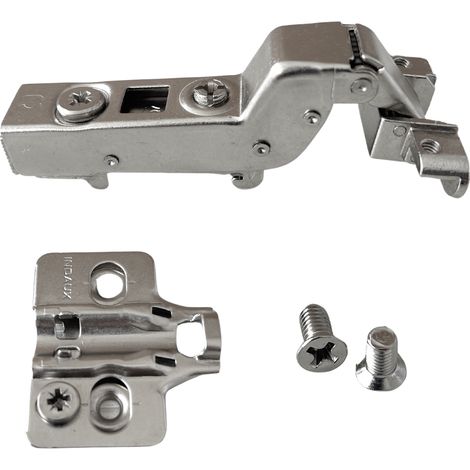 Super coudée (porte rentrante) - Charnière Amorti Pour Porte, Cadre En Aluminium 20x20 - Ajust 3D - Base et Vis Incluses amorties