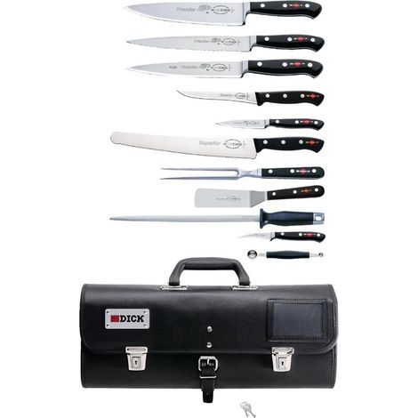 Ensemble de 11 Couteaux Professionnels - Avec Etui - Dick