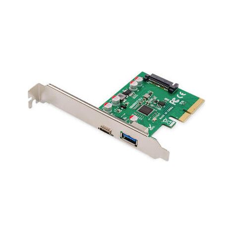 Digitus Tarjeta PCIe, USB Type-C™ + USB-A (1/3)