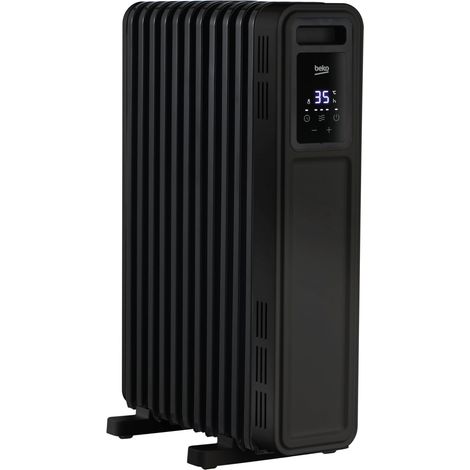 BEKO Radiatore ad olio con telecomando RHO8323BT, Potenza 2300W, 11 elementi riscaldanti, 3 impostazioni di potenza, timer 24 ore, protezione da surriscaldamento (1/3)