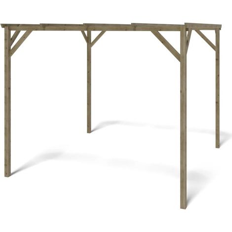 Carport, abri de voiture 3x3 m - 9 m2 (1/4)