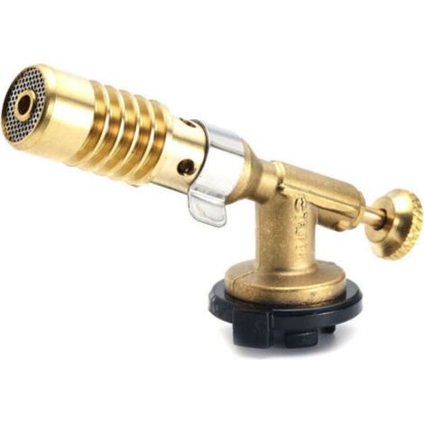 Chalumeau de soudage à gaz en laiton avec bus de brasage – pistolet de pulvérisation portable tout cuivre, compact et polyvalent