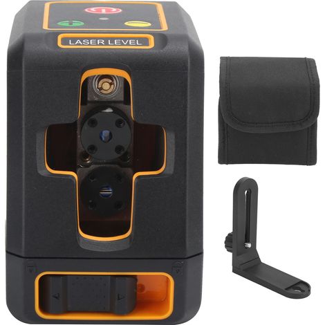 Niveau laser rouge T07 IP54 mini portable 2 lignes outil de nivellement pour chantier mural (1/5)
