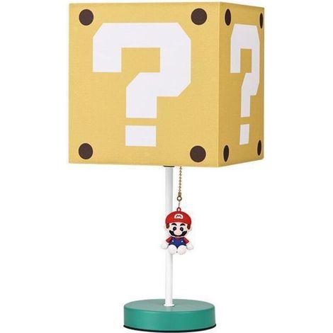 Lampe icône Super Mario veilleuse de chevet carrée en forme de point d'interrogation (1/3)