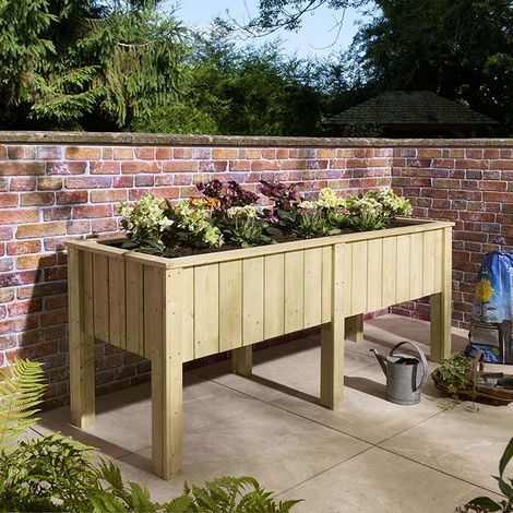Rowlinson Signature Heritage Raised Deep Root Trough Planter 1.9m