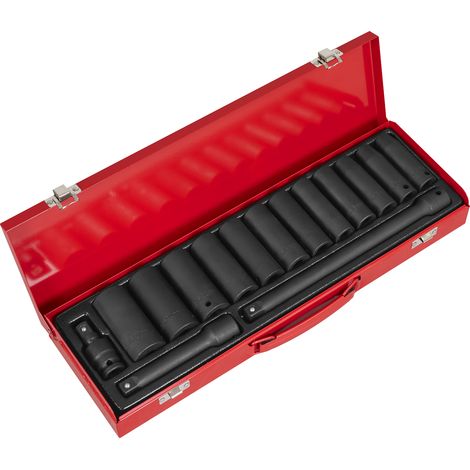 Sealey AK5815M Premier Deep Impact Socket Set 1/2"Sq Drive 15pc