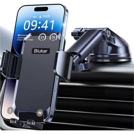 Support Téléphone Voiture Ventouse Universel Réglable (1/5)