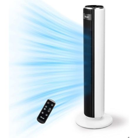 Ventilateur Colonne - Silencieux - 28 dB - 5 Vitesses - Télécommande - Oscillation 90°
