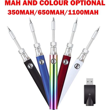Stylo Soudure Électrique Sans Fil - Batterie Rechargeable 350 / 650 / 1100 mAh - Tension de Fonctionnement 2,6 à 4,8 V - Embout de Soudure Inclus - 1 Pièce (1/5)