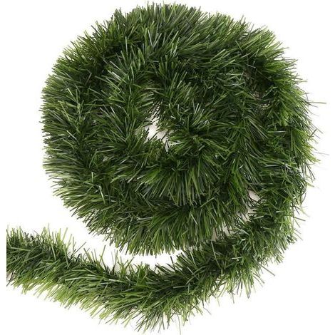Guirlande de Noël artificielle 10m, liane flexible pour déco, Noël, mariage