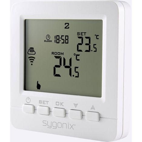 Sygonix SY-4500820 Thermostat sans fil encastré programme hebdomadaire 1 pc(s) A371972 (1/5)