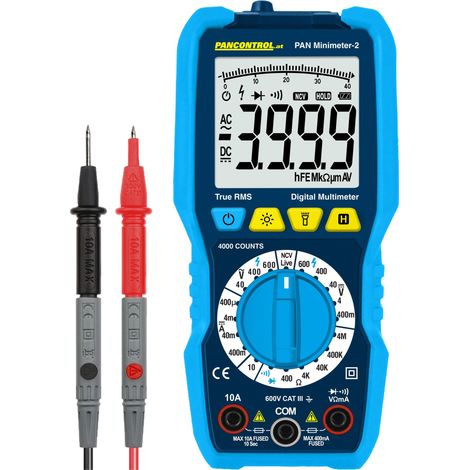 Multimètre numérique avec testeur de tension sans contact 600 V CAT III PANCONTROL (1/4)