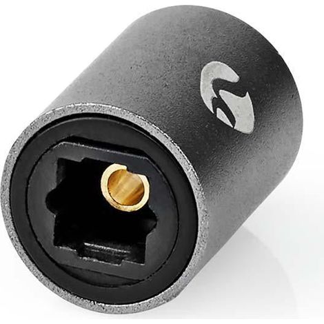 Adattatore toslink toslink femmina toslink femmina dritto metallo grigio con metallo 1 pz scatola 40329328 40329328 40329328 40329328 (1/5)