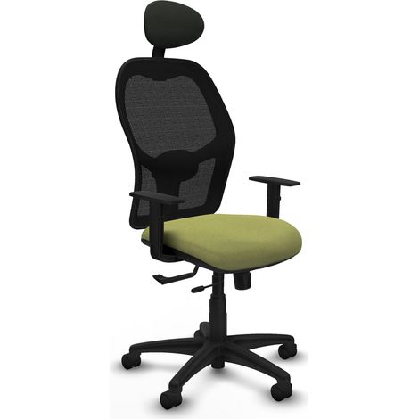 Sedia ergonomica piqueras y crespo Alocén nero supporto lombare regolabile (1/2)