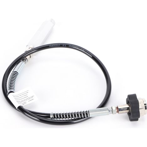 Ortviai Adaptateur de recharge CO2 pour siphon à eau gazeuse – Tuyau noir 91 cm, raccord CGA320/TR21-4, étanchéité renforcée (1/4)