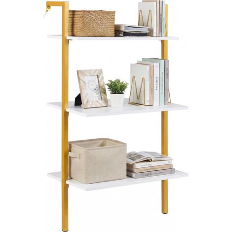 COSTWAY Mensola Da Parete Scaffale A 3 Livelli Espositore Da Parete Libreria Sospesa Muro Moderno Sospeso Galleggiante Appeso Flottante Salvaspazio Legno Libr (1/5)