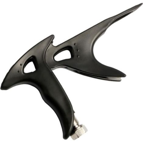 Airbrush-Halter mit Griff für Modellbau-Werkzeuge, kompatibel mit Standard-Airbrush-Gewinden und für erhöhten Benutzerkomfort (schwarz). (1/4)