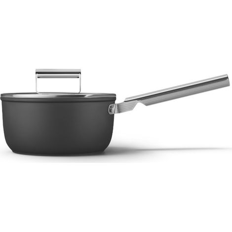 Cacerolas de 20 cm en negro mate + tapa - SPF2012BLM - Smeg - (1/5)