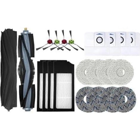 Kit d'accessoires pour aspirateur robot T10 / X1 OMNI/TURBO : pièces détachées, sac à poussière, filtre, brosse latérale principale (1/5)