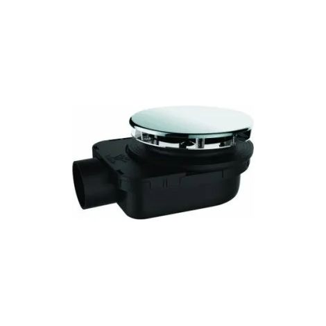 Desagüe de ducha Smart ultraplano para plato de ducha D.90 salida horizontal, H.48, para encolar