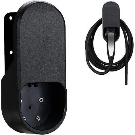 Câble de recharge voiture électrique 7.5m – Prise Type 2 – Charge rapide 22kW – Support mural inclus – Compatible Tesla et véhicules européens (1/5)