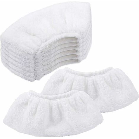 Set mit 8 Mikrofasertüchern für Dampfreiniger SC1/SC2/SC3/SC4/SC5/SV7 – Zubehör für manuelle Düse (1/4)