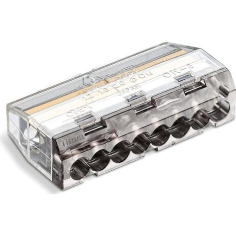 Connettore rapido SCP8, ideale per collegare cavi rigidi e multifilari, 8 vie, 4 mm, 24 A, 450 V, 88000007S /50 pezzi/