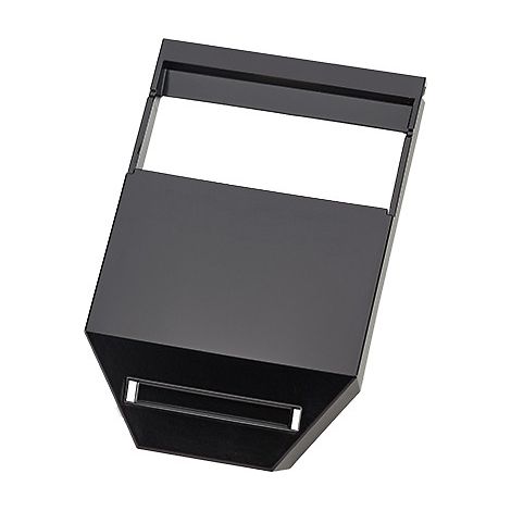 BACHMANN DESK2 Goulotte de câbles RAL9005 Noir, 918.124