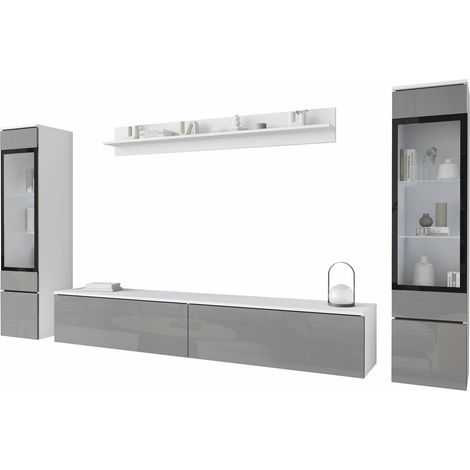 Ensemble de salon Mirfivo 101, Gris brillant (1/5)