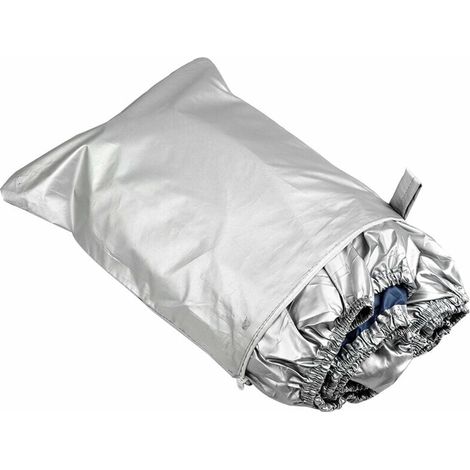 Housse De Bateau Yacht Protection Exterieure Etanche Heavy Duty Silver Reflective Tissu Oxford 300D Anti-Smashing Durable Et Indechirable Convient Aux Runabouts V-Hull Tri-Hull Et Bass Boats 1 (1/5)