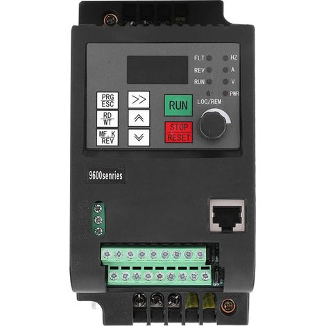 Variateur de fréquence 2.2KW 380V Triphasé Modèle 9600-3T-00220GB Convertisseur moteur contrôle vectoriel PID (1/4)