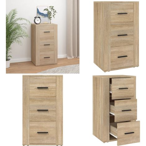 Sideboard Sonoma-Eiche 40x33x70 cm Holzwerkstoff - Holzschrank - Sonoma-Eiche (1/5)