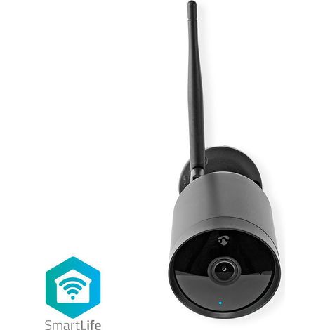 Smartlife auenkamera wi fi full hd 1080p ip65 cloud storage optional microsd not enthalten 12 v dc mit bewegungssensor nachtsicht schwarz (1/5)