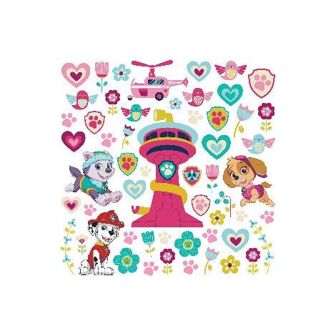 Stickers Pat' Patrouille - Marcus, Everest, Stella Joyeux - 30x30 cm (1/5)