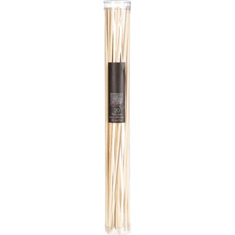 Lot de 20 Bâtonnets pour Diffuseur de Parfum 25cm Naturel (1/2)