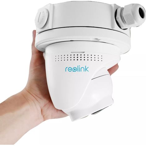 Caméra dôme PoE & DC 12V - 4K / Détection intelligente / Vision nocturne 30m / IP66 + boîte de jonction D20 (Reolink) (1/5)