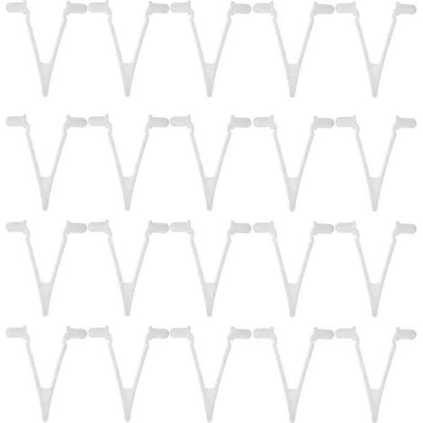 20 Pcs Pool Supplies V-Clip Butterfly Telescopic Pole Fixing Clip-- (1/5)