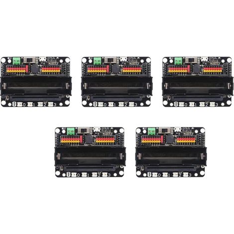5X Carte D'Extension Micro: Bit Robotbit V2.0 Prend en Charge la Programmation Hors Ligne Makecode Carte D'Extension pour Micro: Bit Robotbit (1/5)