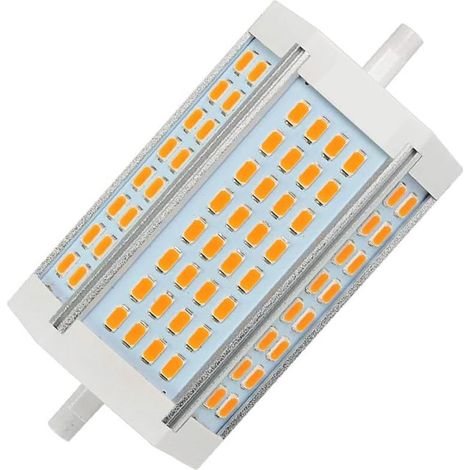 LED 30W R7s 118mm Ampoule Dimmable J118 Lumière du jour 6000K projecteur double extrémités équivaut à ampoule halogène 300W pour maison, salon, balcon, bureau, hôtel, restaurant (6000K) (1/5)