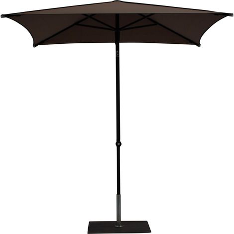 Ombrellone da Giardino 2x2 m Palo Ø38 mm in Alluminio Tessuto Dralon Acrilico Border Taupe (1/5)