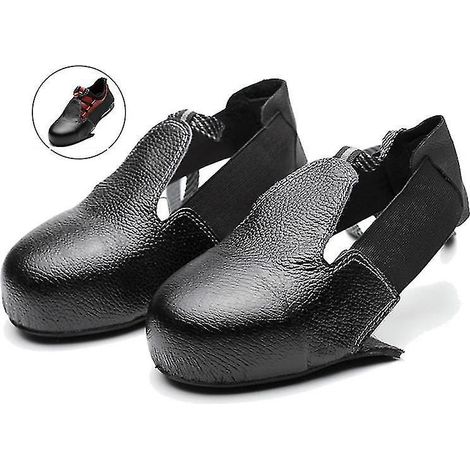 Unisex-Sicherheitsüberschuhe mit Stahlkappe, reibungs- und rutschfest, universelle schwarze Überschuhe (1/5)