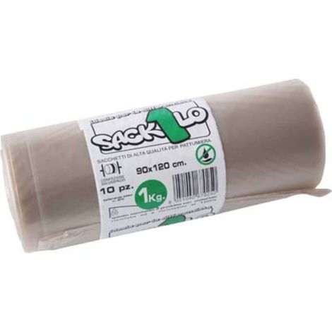 SACCO IMMONDIZIA INDUSTRIALE AMBRA ELEPACKING - CM 70X110 MY 50 CF=PZ 10 - 28 confezione