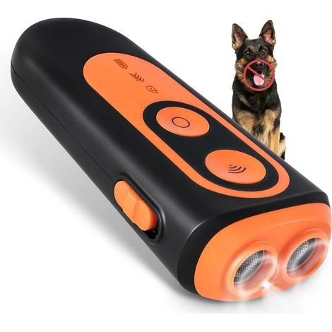 Anti Aboiement Chien Ultrason Puissant, Appareil Anti Aboiement pour Chien avec 3 Modes, Portée de 8 m avec LED, Dispositif Anti Aboiement à ultrasons pour l'intérieur et l'extérieur (1/5)
