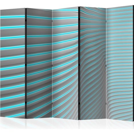 Paravent 5 Volets "Neon Blue" 172x225cm (1/2)
