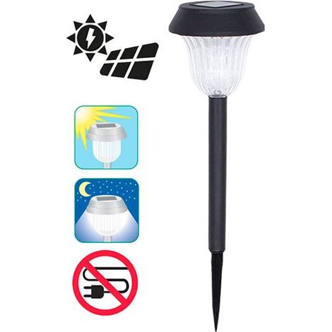 LAMPADA GIARDINO SOLARE PICCHETTO PLASTICA PAPILLON - SCATOLA (EX 50150)