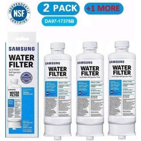 Lot de 3 filtres à eau pour réfrigérateur Samsung DA97-17376B – Charbon de noix de coco – Compatible avec plusieurs modèles - DA97-08006C (1/4)